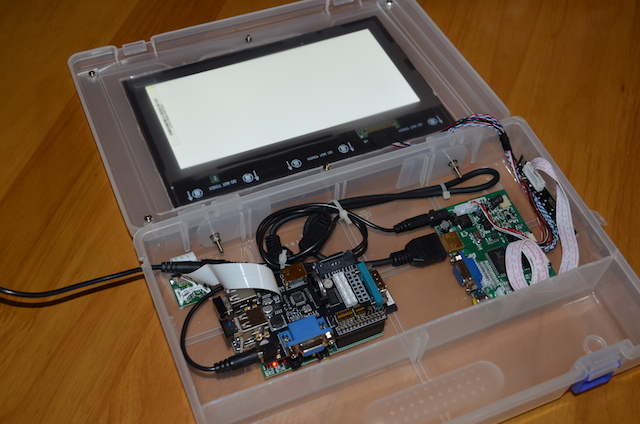 Raspberry Pi case with LCD inside