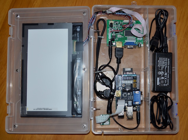 Raspberry Pi case with LCD inside