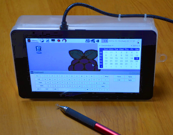 Raspberry Pi メモ (47) 公式 7 インチタッチスクリーンディスプレイ